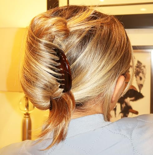 camila paris cp2431 french hair side comb small rounded tortoise shell french twist hair combs strong hold hair clips for women bun chignon no slip styling girls hair accessories made in france