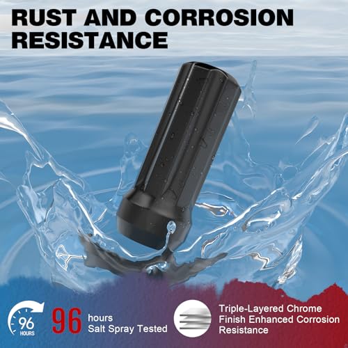 Image of 20PCS 1 /2x20 Lug Nuts Black with 7 Spline Tuner, 1 /2 inch-20 Locking Lugnuts 2 inch Length with 1 Socket Key, 60 Degree Conical /Cone Bulge Seat Closed End