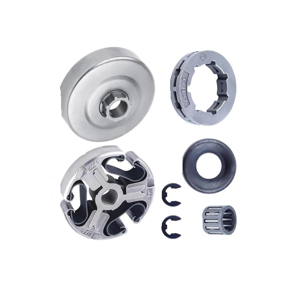 Kit pignon tambour embrayage 3/8 haute résistance pour tronçonneuses J2063 à 2172