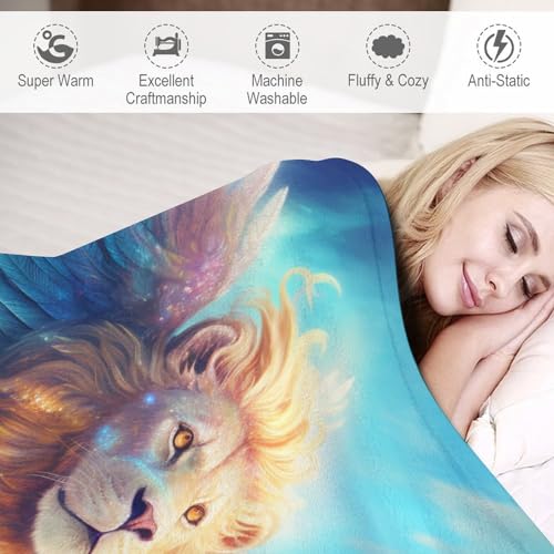 Manta suave de leon para cama infantil y sofa transpirable 6