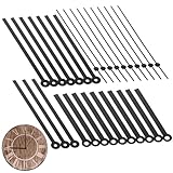VZU 10 Sätze Uhrzeiger Set Herrenuhren Ersatzteile, Uhrwerk Austausch für Wanduhr, Uhrwerk mit Zeiger, DIY Reparatur, Uhrenbausatz aus Metall, Basteln & Reparieren, Schwarz