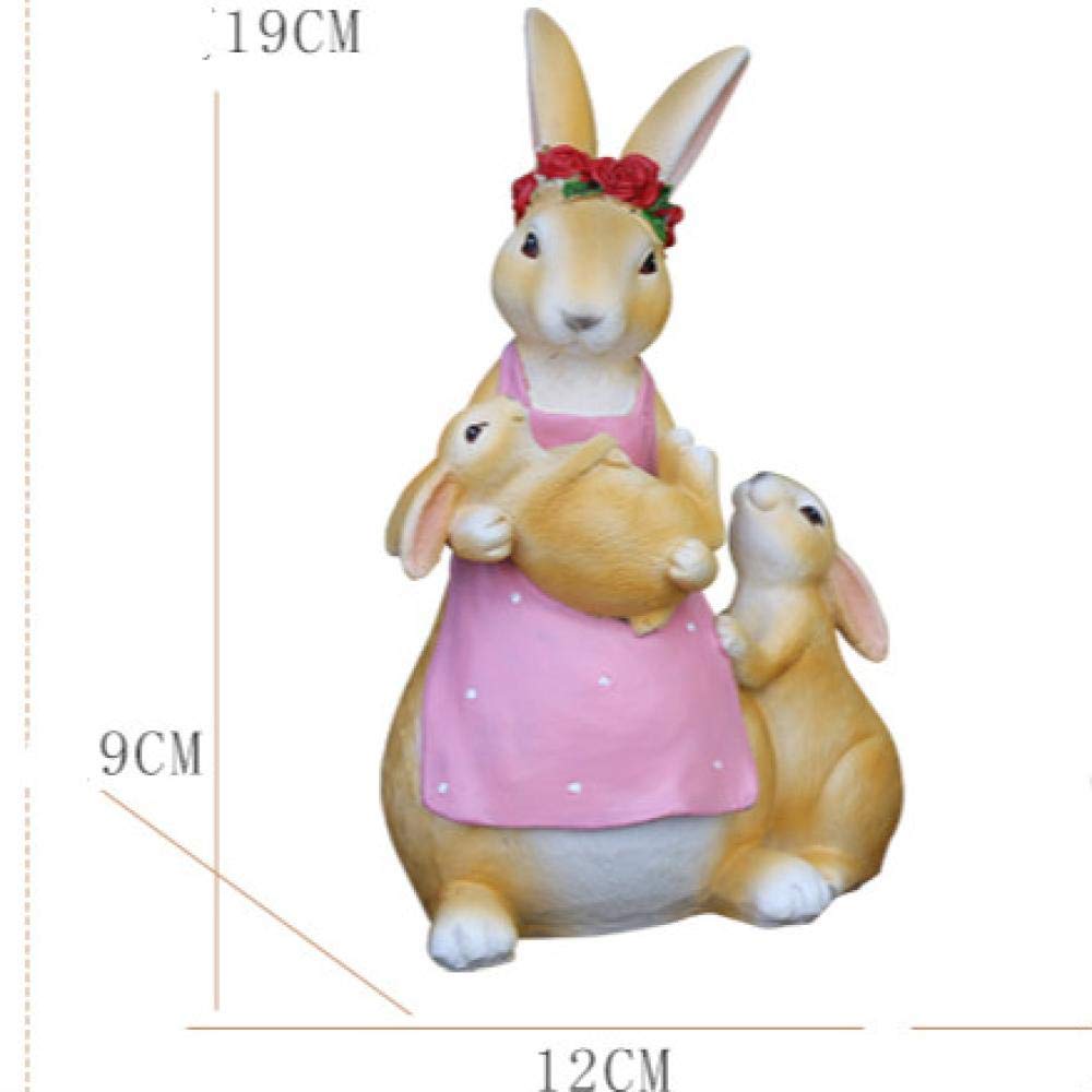 Kreative Geschenke for Zuhause, Büro, Schreibtisch, süße Kaninchenstatue aus Kunstharz, Dekoration, Ornament, Gartendekoration, Gartendekoration, Gartendekoration, Karte, kleine Tierskulptur