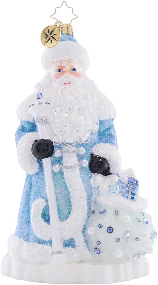 Christopher Radko Hand-Crafted European Glass Christmas Decorative Ornament, Frosty Father Christmas