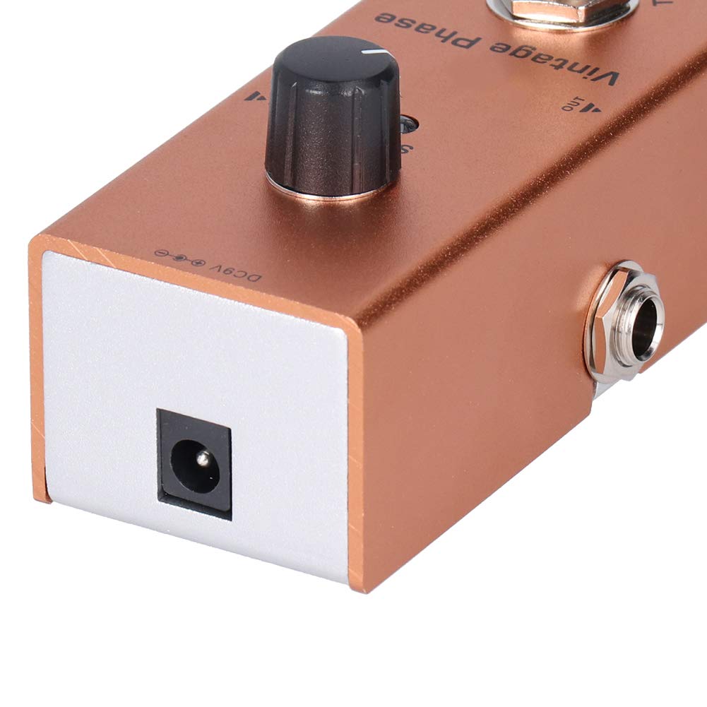 Pédale d'effet de guitare électrique, mini phase vintage, pédale d'effet de phase vintage, mini phaser unique, pour guitare accessoires d'instruments de musique Performance