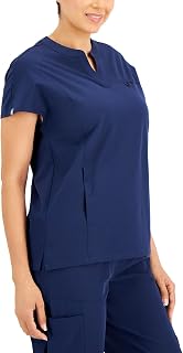 Hanes Women's ComfortFit Stretch Mandarin Collar Scrub Top