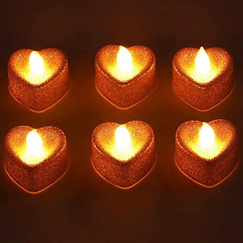 Cyrank 6 lumini a LED, Candele a lume di Candela