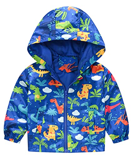 Image of Happy Cherry Kids Boys Girls Fleece Lined Windbreaker Jacket Fashion Prints Hoodie for Fall Winter