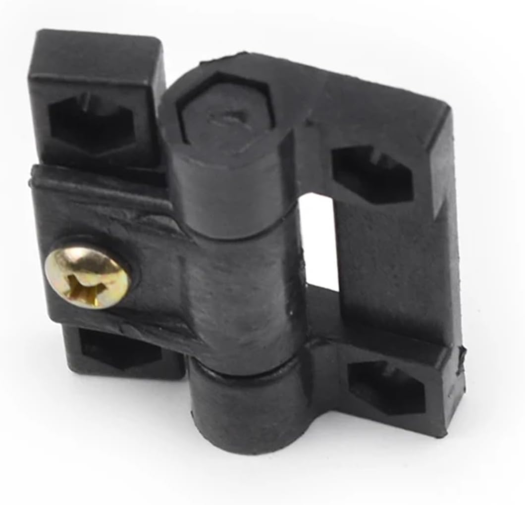Gate Door Hinge Adjustable Tension Position Control Hinge Constant Level Damper Adjustable Plastic Flat Hinges(1pc Black)