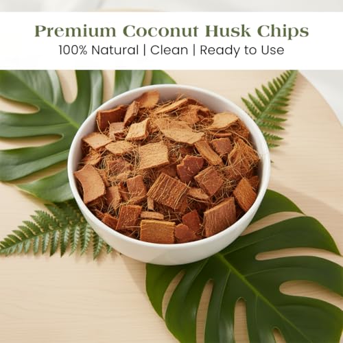 Image of Premium Natural Coconut Husk Chips 500g for Orchids & Reptile Bedding