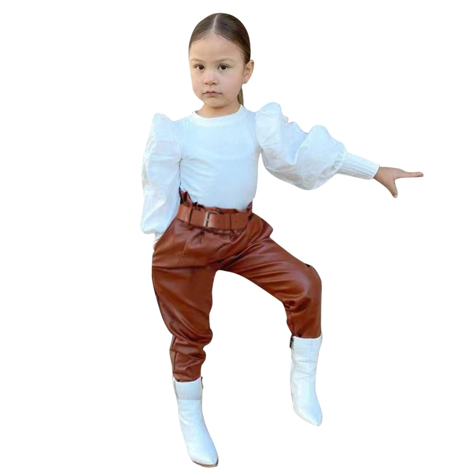 Set 2 Pezzi Abbigliamento Bambino In Cotone - Maniche Lunghe Con Pantaloncini E Gonna Unicorno - Taglie 1-7 Anni (92, 98, 104, 110, 116, 122)