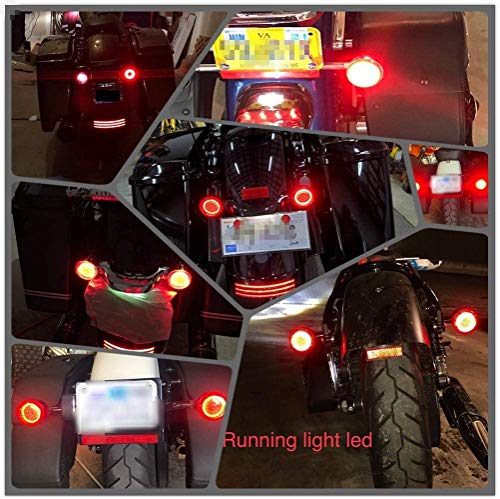 Lx-Light Pair 2'' Bullet Style 1157 Rear Led Turn Signal Light Kit Compatible With Dyna Softail Touring Street Glide Road King 1986-2023 Honda Yamaha Motorcycles #TOP6
