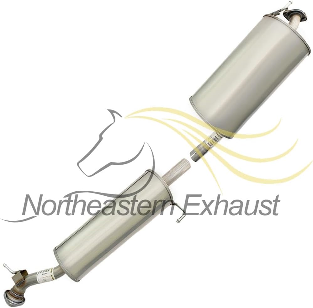 Northeastern Exhaust | Stainless Steel Tail Pipe & Muffler Exhaust System Kit Compatible for Honda Element 2003-2011 2.4L | Free Gaskets, Clamp and Spring Bolt Kit Included