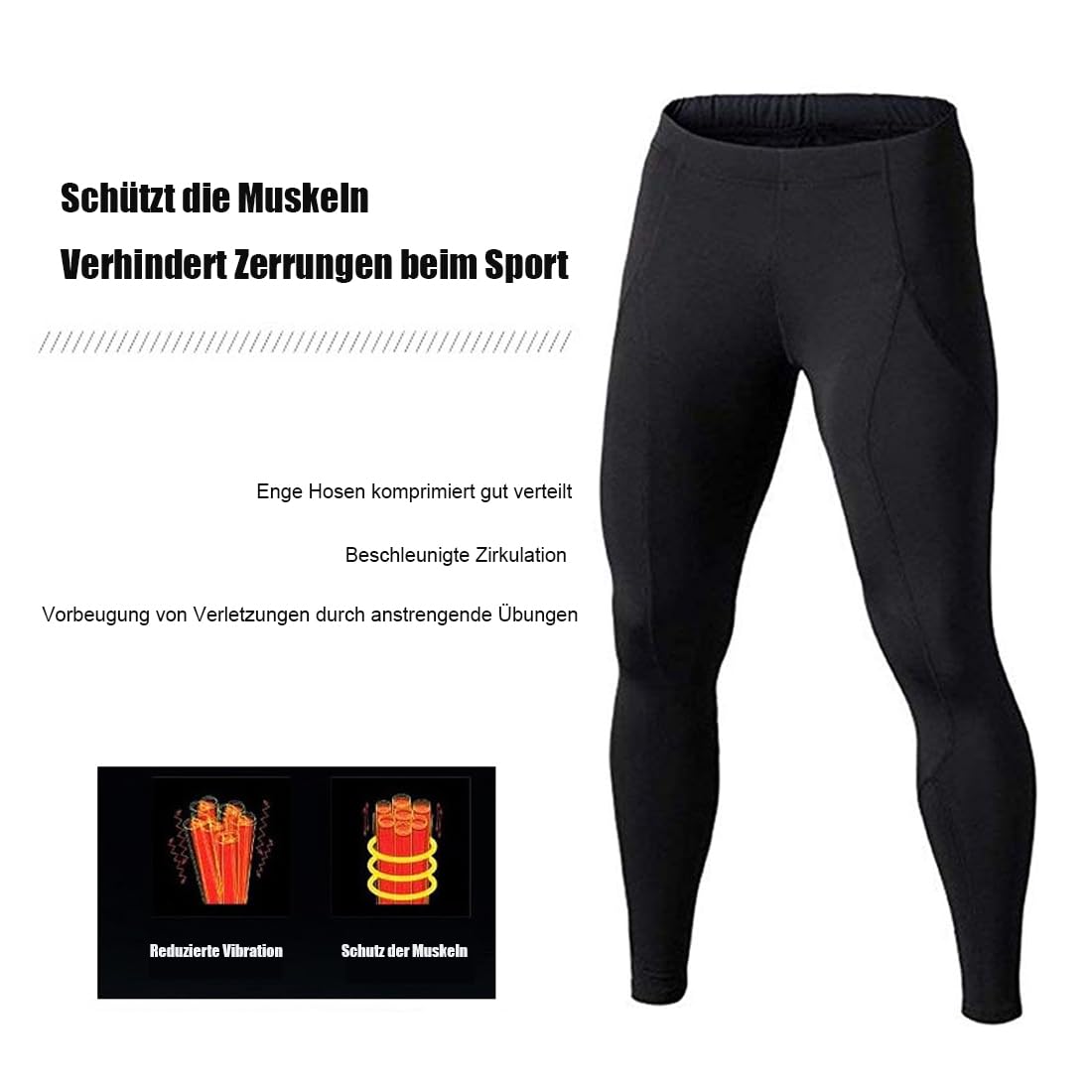 BUYKUD Pantaloni a compressione per bambini e ragazzi