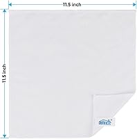 Vista 7 de HOMEXCEL Paño de limpieza de microfibra blanco, paquete de 24 toallas de limpieza para cocina, sin pelusas, que no raya, altamente absorbente