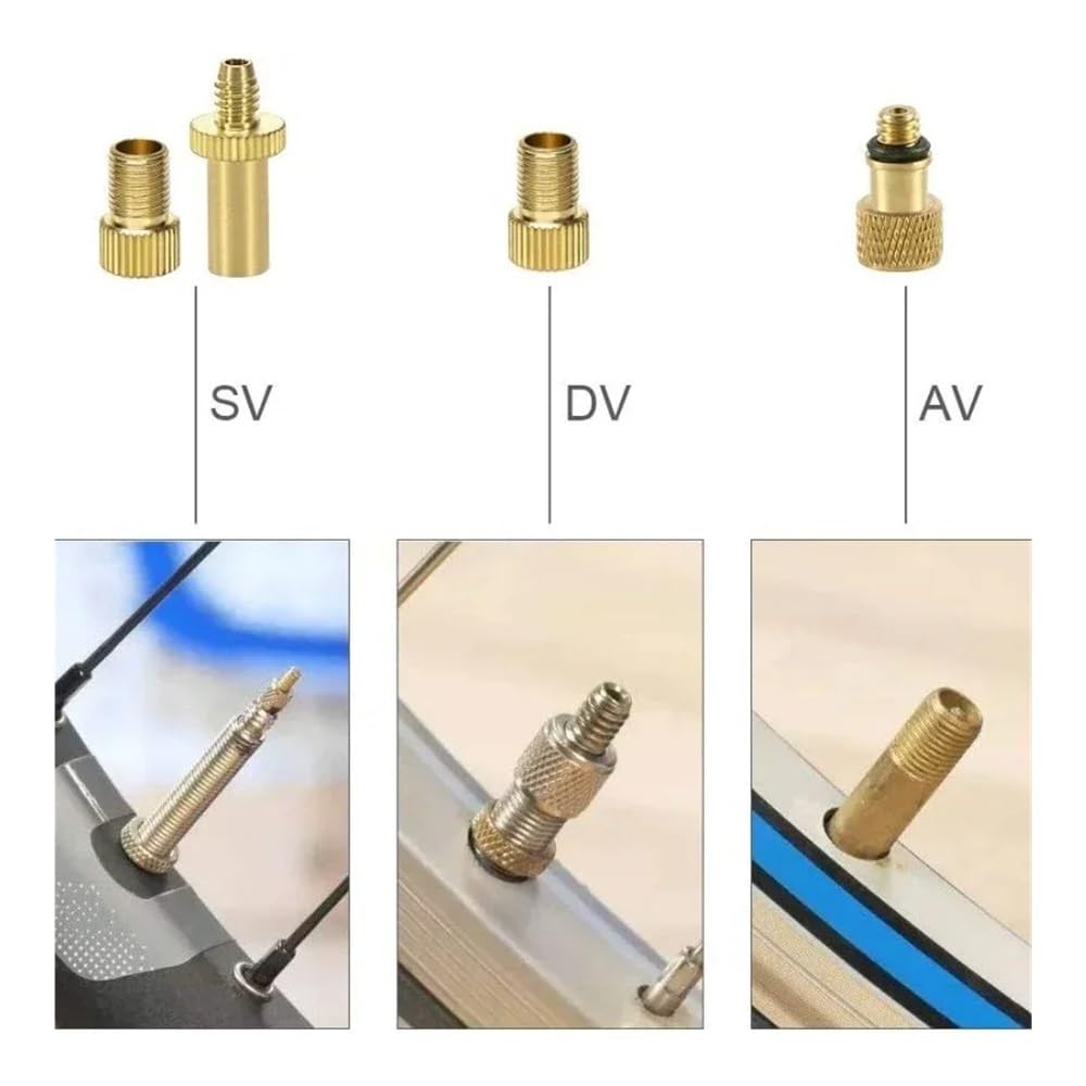 Zestaw adapterów do pompki rowerowej, igły i wężyka do powietrza – złącza pompki(21pcs)
