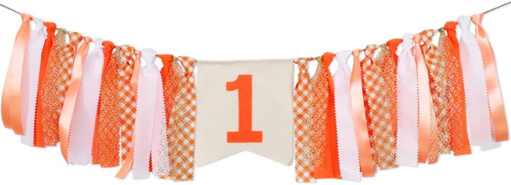 Little Orange Little Pumpkin 1st Birthday High Chair Banner-Birthday High Chair Ballet Banner, Halloween Birthday Banner, Party Decorations