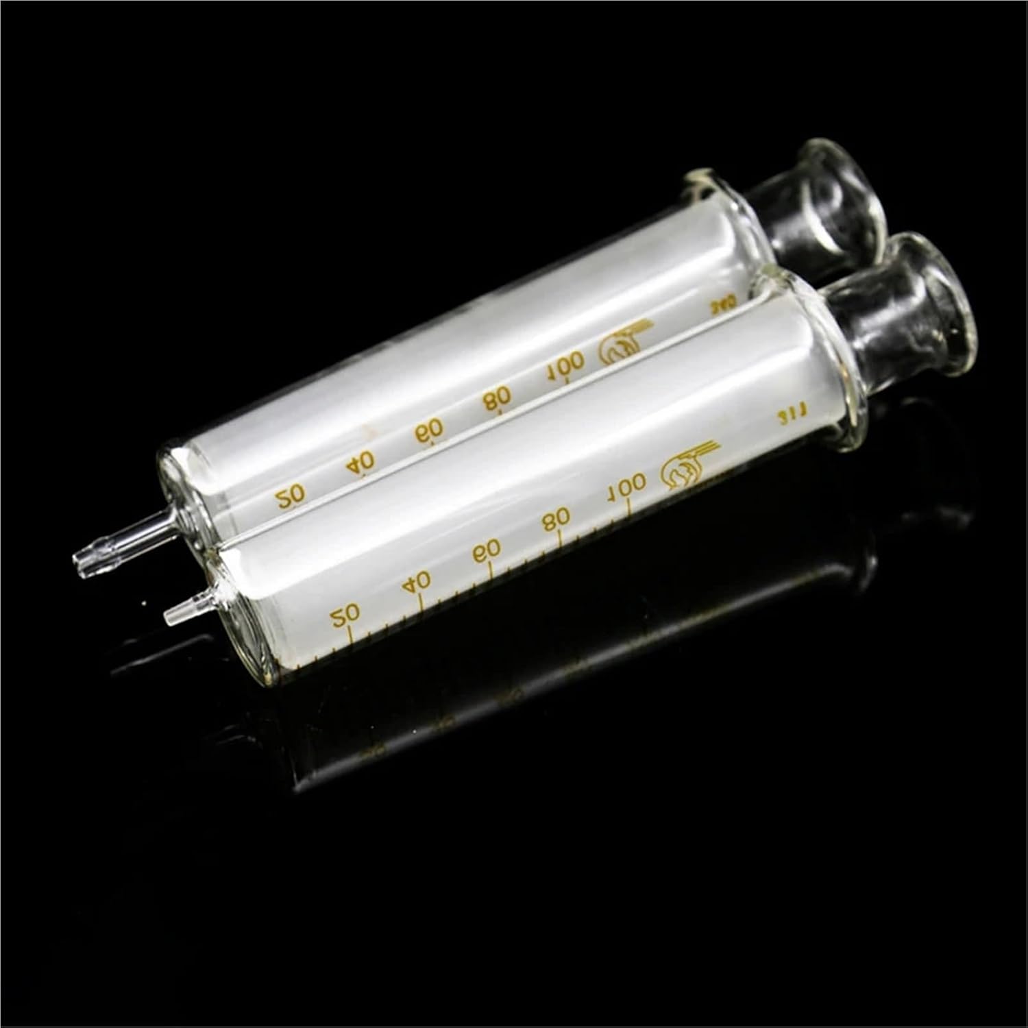4pcs/lot 1ml to 100ml Lab Glass Syringe for Laboratory Injection Liquid Factory Add Ink etc.(30ml)
