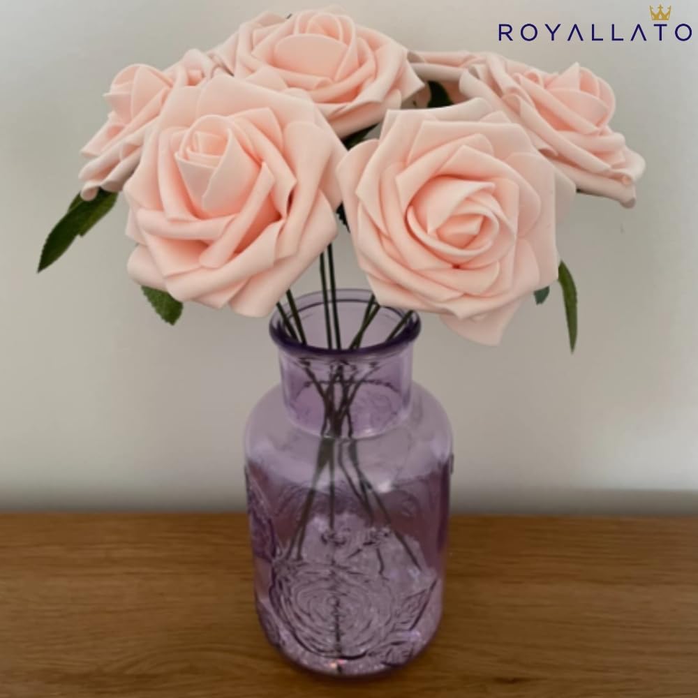 5/10 Pezzi Teste Di Fiori Di Rose Artificiali Grandi 3.9 Pollici, Rose Finte In Seta Realistiche Senza Steli Per Fai Da Te Bouquet Di Fiori Di San Valentino, Matrimoni, Centrotavola, Feste Nuziali