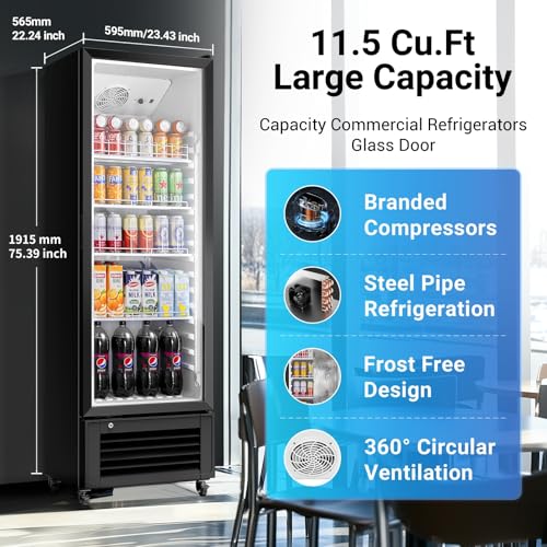 Commercial Display Refrigerator Upright