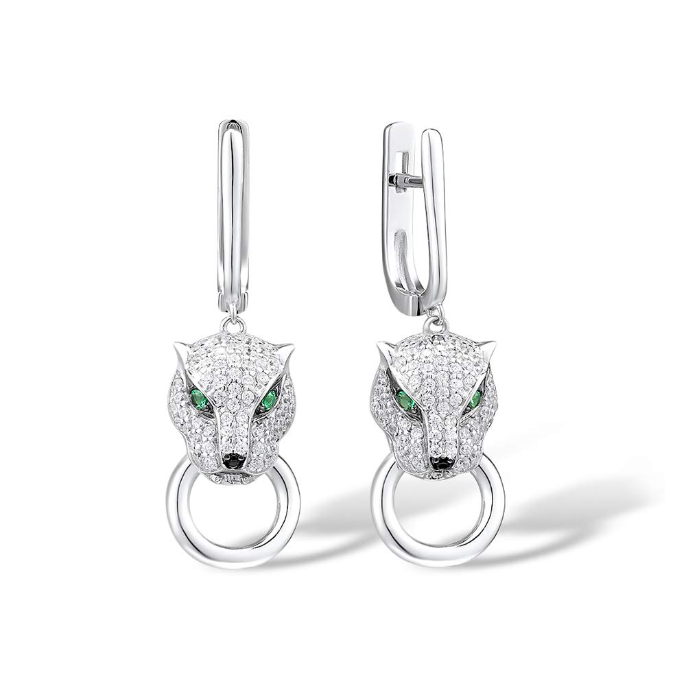 Namana Orecchini A Bottone In Argento 925 Con Testa Di Elefante, 9x9 Mm, Per Donna E Ragazza, In Confezione Regalo