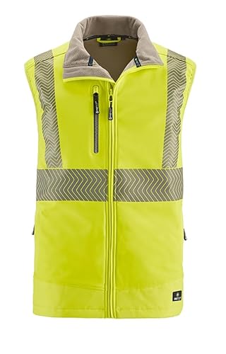 4Protect® Warnschutz-Softshellweste PARAMUS Warngelb Unisex Gr.6XL