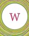 W: Circles Monogram Notebook | Journal | Diary Celebrating Friends & Friendship ÃÂ¢Ãâ¬Ãâ Cute Monogrammed Gift (Monogram Gifts)