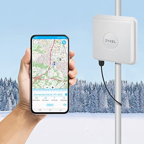 Image of Zyxel 4G LTE-A Cat.6 Router with PoE | Nebula Cloud Management | LTE7461N |Outdoor Design for Reliable Connection | Heavy Duty IP68 Enclsoure | 300Mbps | Remote Management | Easy Installation