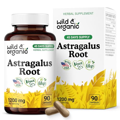 Organic Astragalus 1200mg Immune Support 90 Count