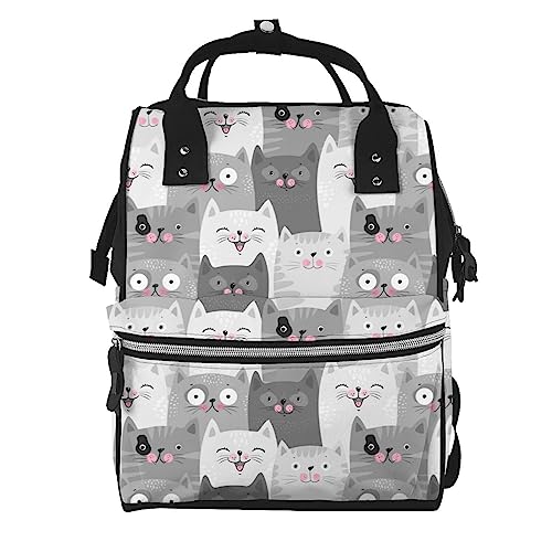 Sac à dos ordinateur portable à motif chat pour vos journées de cours