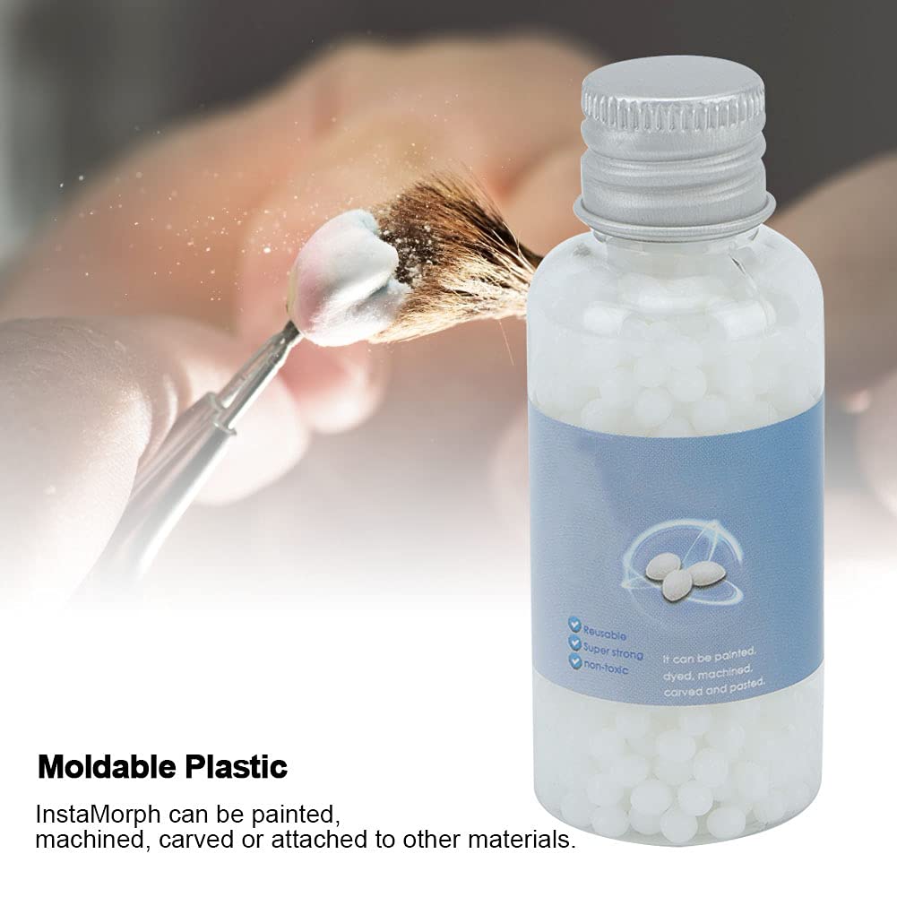 20g Reusable Thermoplastic, Moldable Plastic Beads Moldable Plastic DIY Art Crafts, Heat, and Use Within Minutes