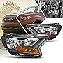 [2Pcs] Factory Style Replacement Headlights Assembly Black Housing Amber Corner Compatible with 19-22 Ford Ranger XL XLT
