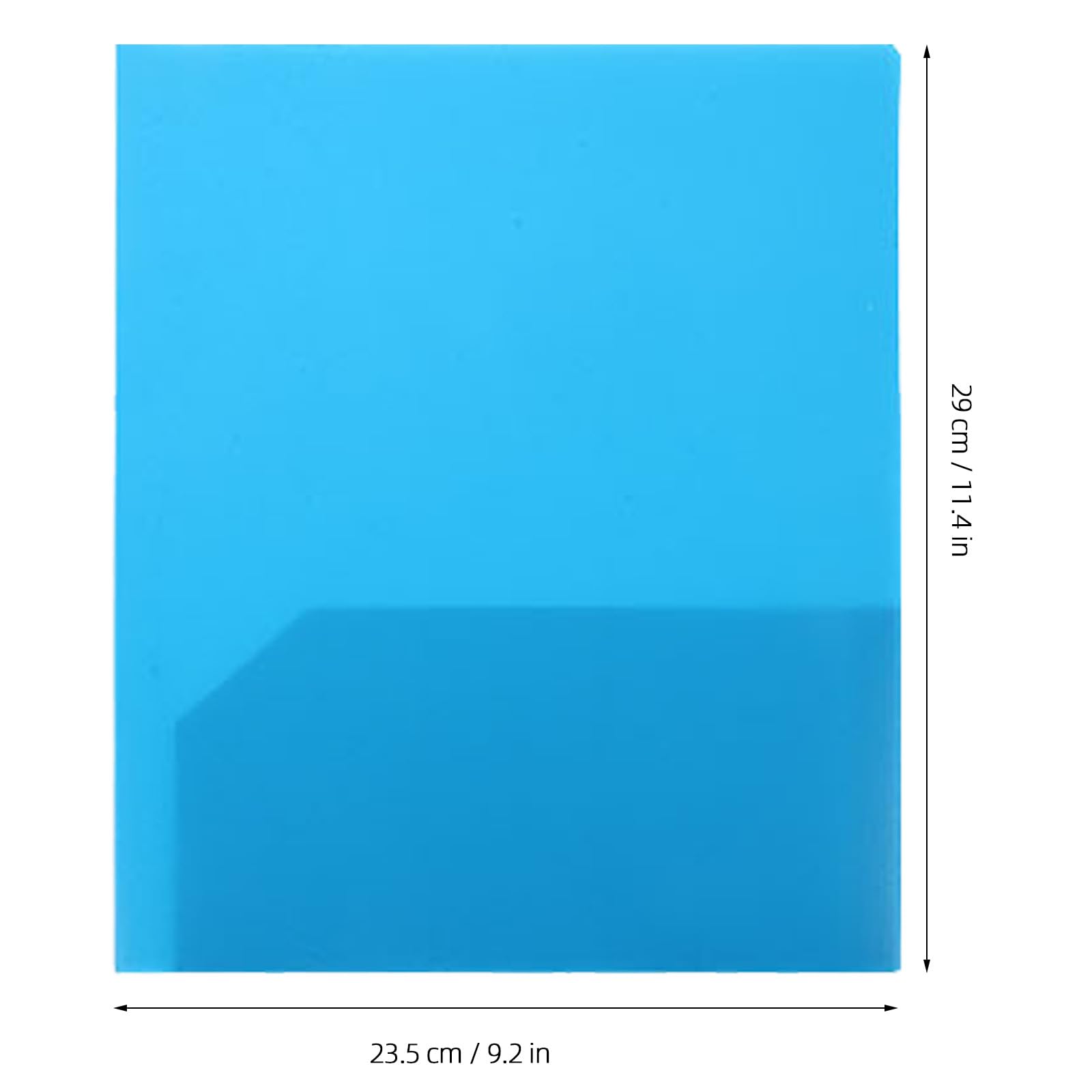 24 Kunststoffmappen mit je 2 Fächern, passend für Papier im Format