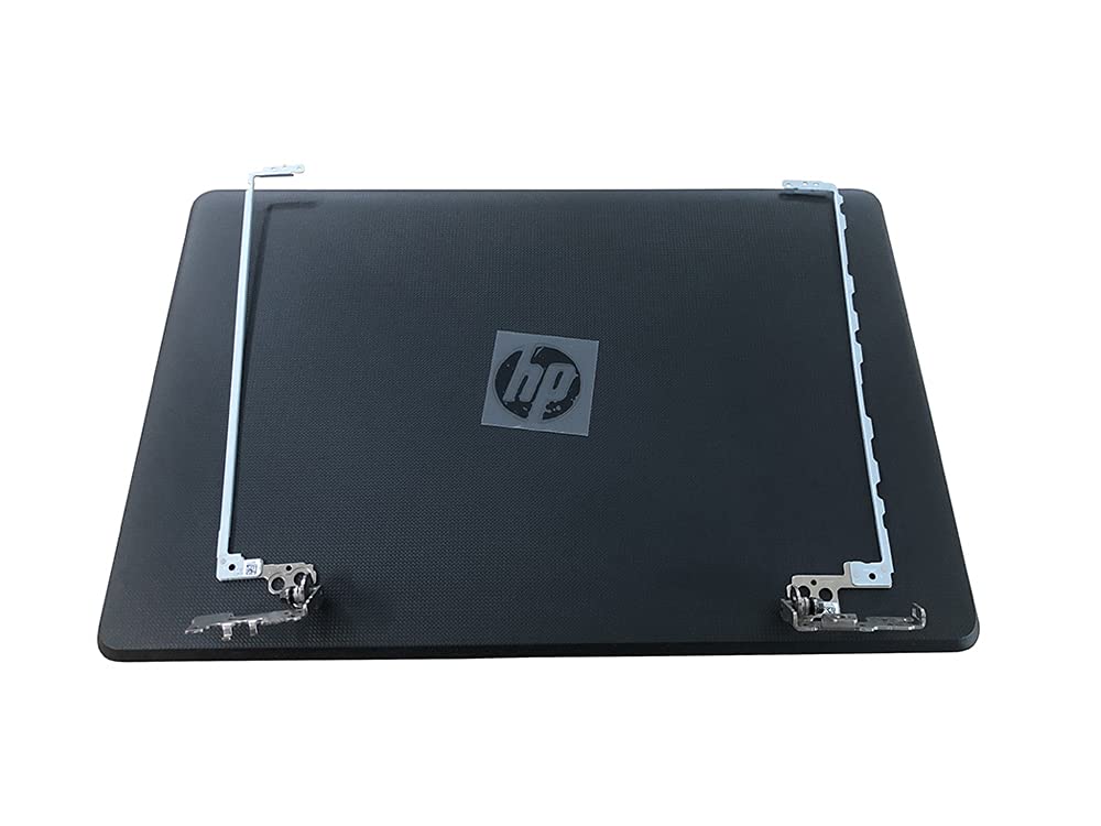 Eclass New LCD Back Cover & Hinges Set Black 15.6 inches for HP 15-BS 15-BW 15-bs289wm 15-bs212wm 15-bs020wm 15-bs013dx 15-bs015dx 15-bw011dx 15-bw053od 15-bw051od 250 G6 255 G6 L13909-001 924899-001