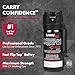 SABRE Crossfire Pepper Gel for Self Defense, Deploys At Any Angle, Maximizes Target Acquisition Against Threats, Easy Carry Belt Clip, Safety Flip Top, Max Police Strength Pepper Spray, 1.5 fl oz