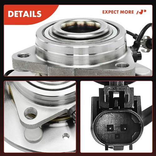 A-Premium 2 x Front Wheel Bearing Hub Assembly Compatible with 4WD Chevy Tahoe Silverado 1500 Suburban Avalanche, Cadillac Escalade ESV EXT, GMC Sierra Yukon XL 1500, with 6-Lug & ABS by A-Premium - Image 8