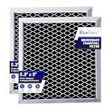 BlueStars 2-Pack 8206230A Microwave Charcoal Filter 5.3' x 5' – Compatible with Whirlpool & Maytag – Replaces 8206230 AP4299744 PS1871363 - Carbon Filters Refresh The Kitchen Stove Oven Air