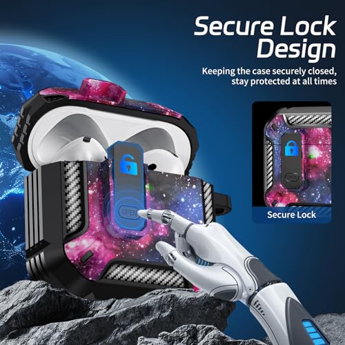 Image of for AirPods 4 Case, Secure Lock Case Cover for Apple Airpods 4 with Active Noise Cancellation 2024, Case for Airpods 4 with Cleaner Kit and Keychain,Powerful Drop Protection