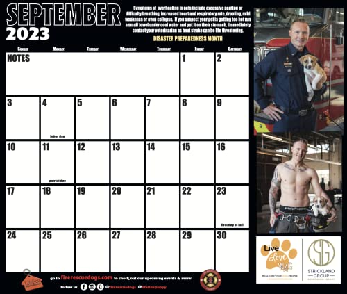 2023 Fire Rescue Dogs Calendar #TOP5