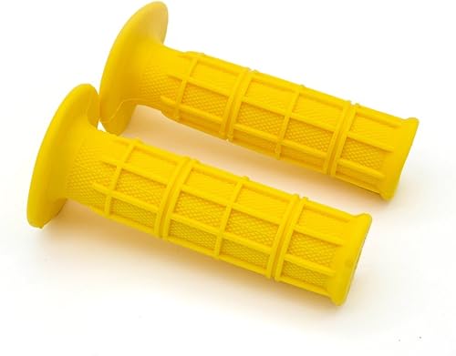 220.945 in Universal nuevo aluminio goma gel mano apretones para motocicleta 78 "manillar deportes bicicletas oro