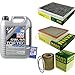 Produktbild QR-PARTS 69372259 Filter Set Inspektionspaket 5 Liter Motoröl Top Tec 4600 5W-30 MANN-FILTER Innenraumfilter Luftfilter Ölfilter