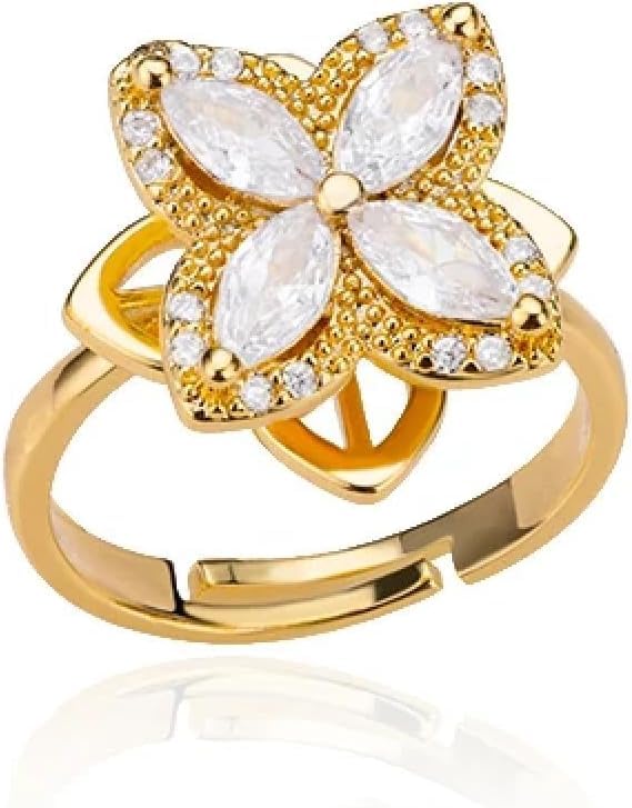 Gifts de mariage bague de couple cœur rotative pour surprendre