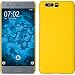 Produktbild PhoneNatic Case kompatibel mit Huawei Honor 9 - Hülle gelb gummiert Hard-case + 2 Schutzfolien