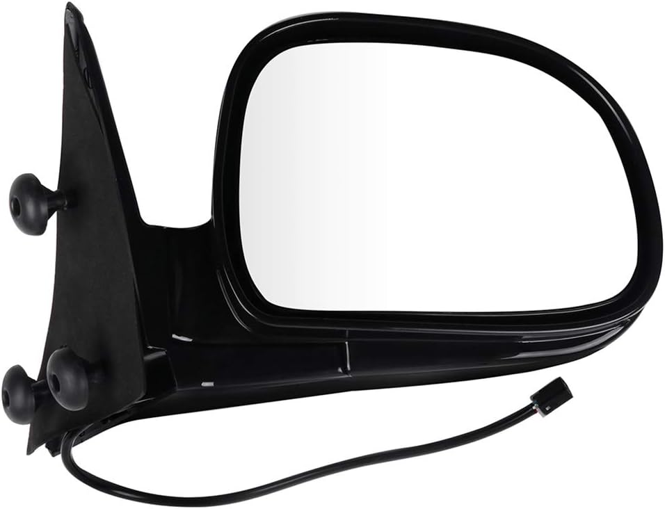 Side View Mirror Passenger Side Mirrors with Power Adjustment Side Mirror Compatible with 1994-1997 for Chevrolet S10 Manual Fold Non-Heated Black