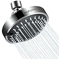HOPOPRO Rain Mode High Pressure Shower Head 4.1 Inch Small Sized High Flow Fixed Showerheads