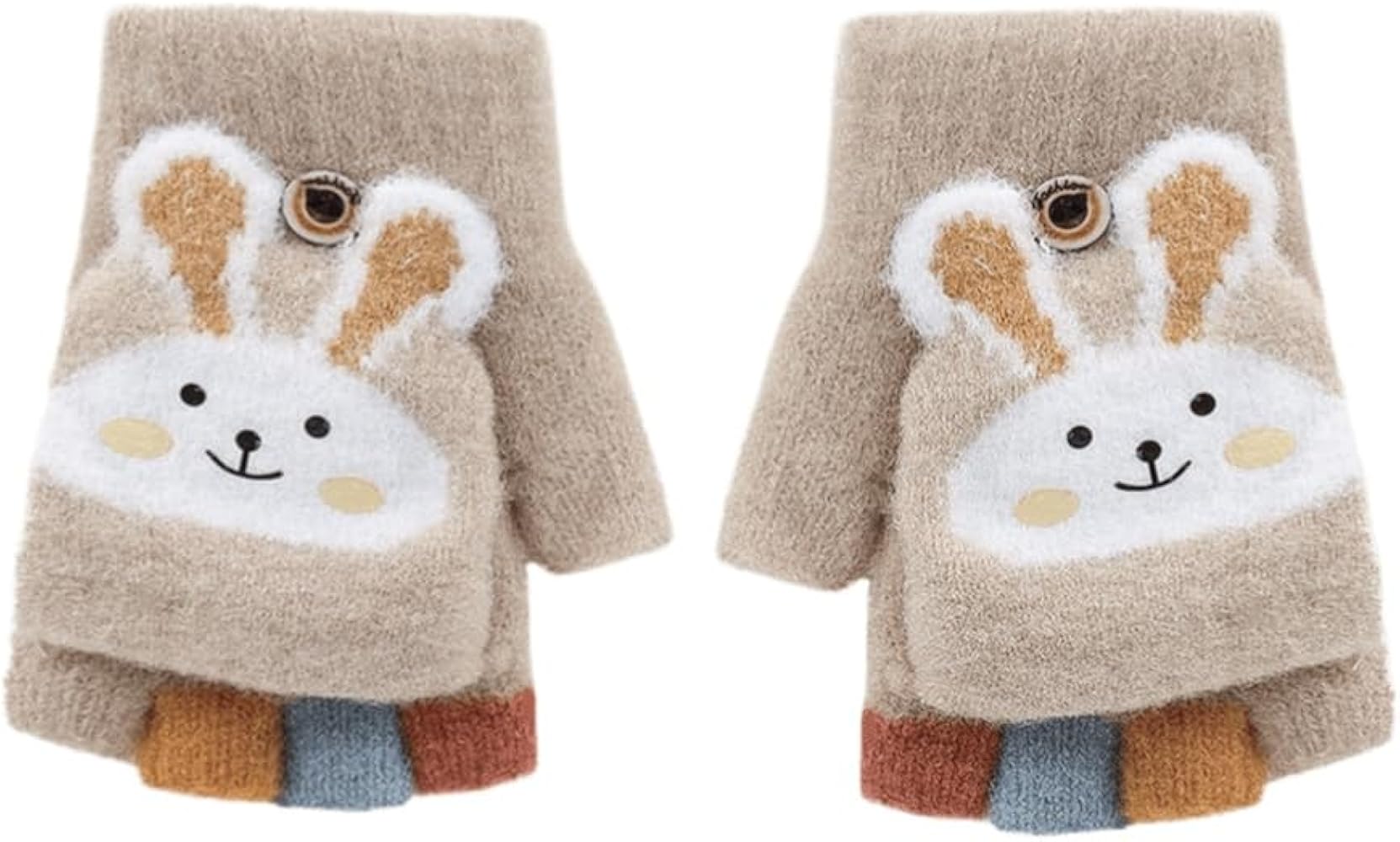 Amazon.com: Ibluelover Kids Convertible Fingerless Gloves Cat