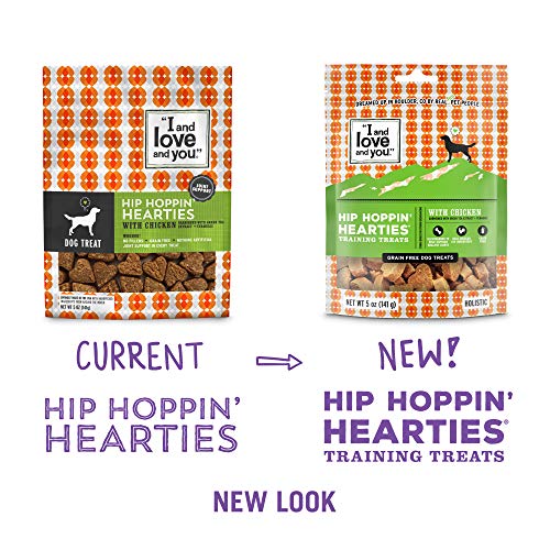 I And Love And You Hearties Brain And Hip Support Grain Free Dog Treats, Chicken, 5-Ounce, Pack Of 1 #TOP2
