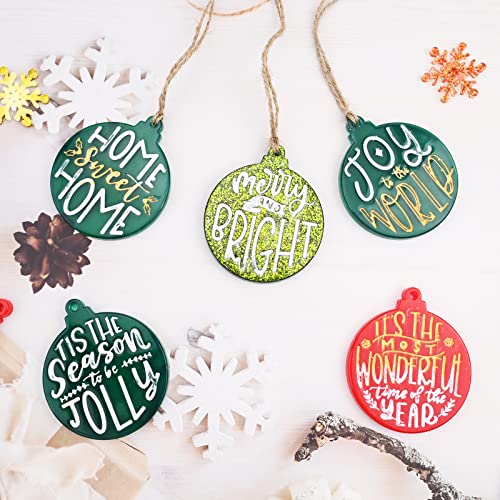 Christmas Resin Molds Silicone, 2 Pieces Christmas Ornaments Molds For Epoxy Resin, Round Ornaments Molds With Letter For Resin Casting Diy Christmas Tree Pendant Home Decoration Crafts Gift #TOP4