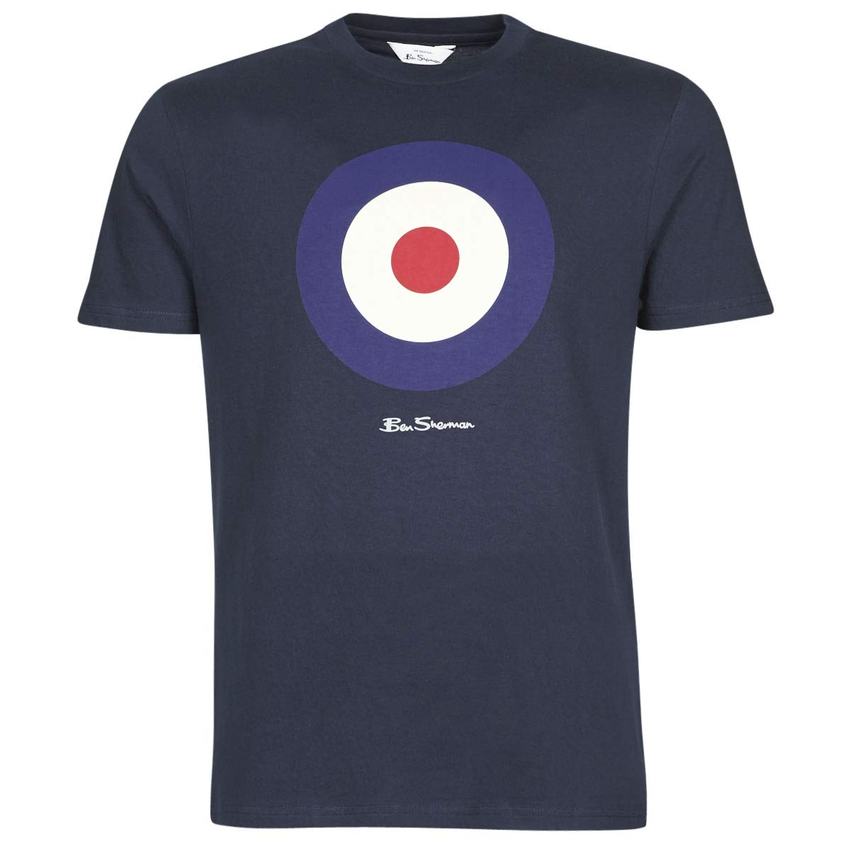 Ben Sherman Men's Blue (Dark Navy 25) Signature Target Tee T-Shirt, Medium (Size:m)