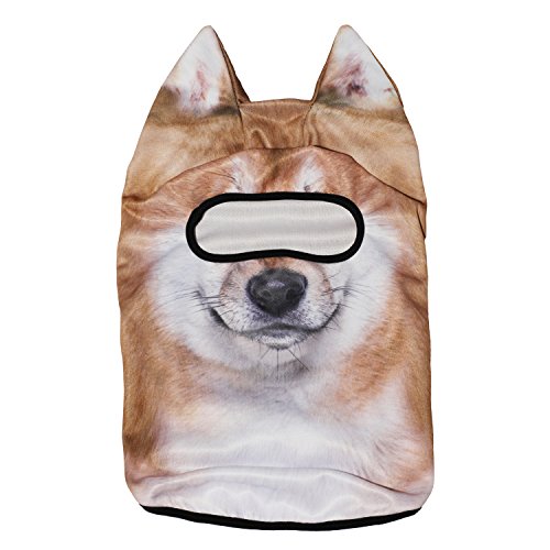 Image of WTACTFUL 3D Animal Ears Balaclava, Breathable Face Mask for Halloween