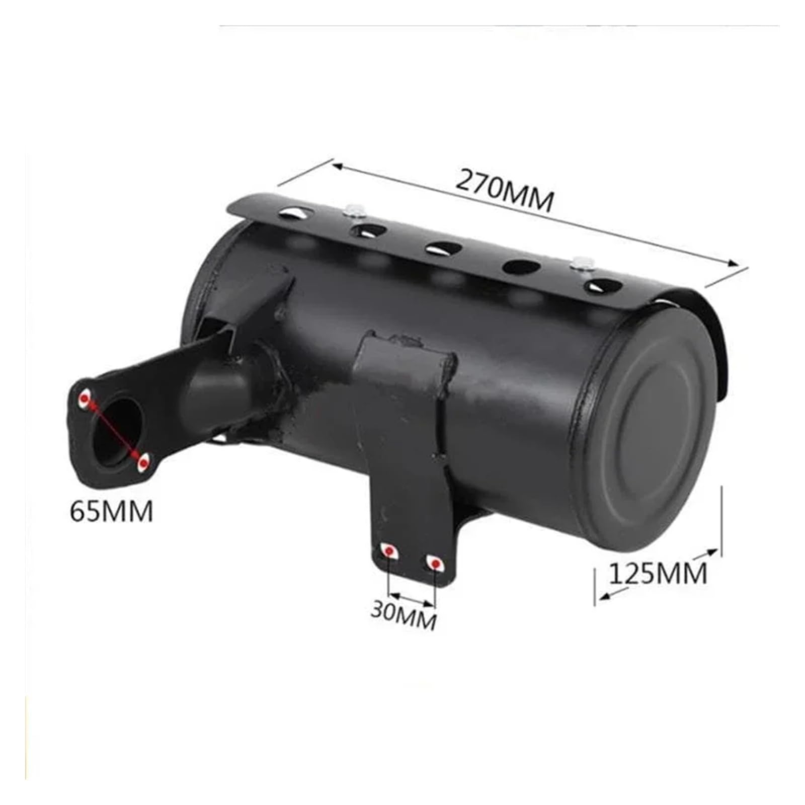 Silenciador de escape diésel 192f, cultivador rotativo de bomba de agua de 12 hp y 4 tiempos 195f, silenciador, protector, tubo colector, cultivador rotativo